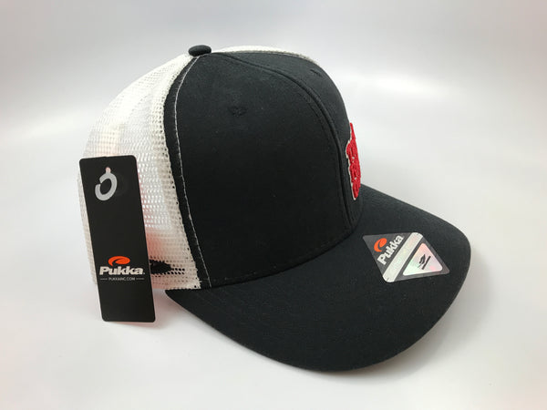 Team Rhino Outdoors Black White High Crown TRO Letter Hat