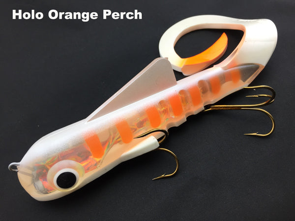 Musky Innovations Pounder Bull Dawg (Super Mag) - Holo Orange Perch