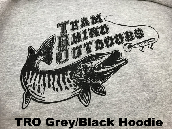 Team Rhino Outdoors - Gunmetal/Black Sanded Fleece Hoodie