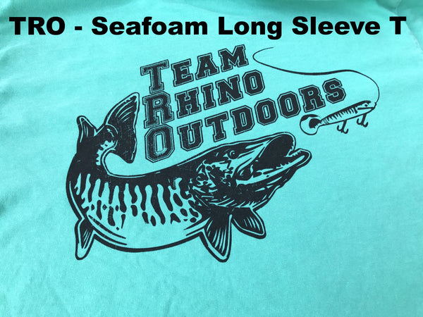 Team Rhino Outdoors  Seafoam/Black Long Sleeve Classic Logo T