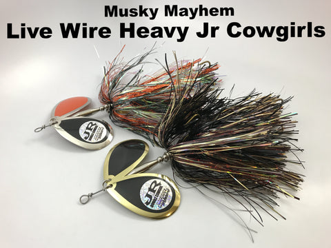 Musky Mayhem Live Wire Heavy JR Double Cowgirl