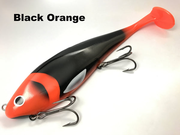 Musky Innovations Magnum Swimmin' Dawg - Black Orange