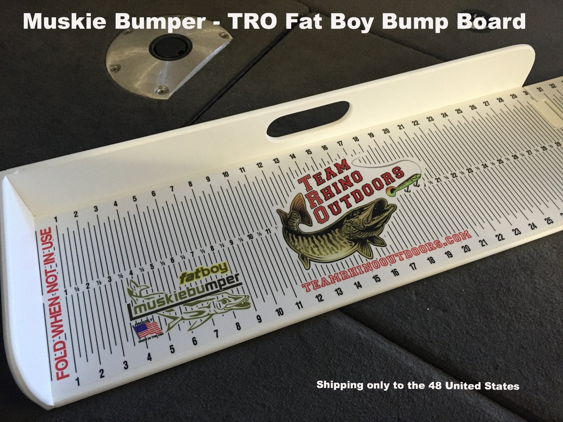 Muskie Bumper Fat Boy Bump Board w/TRO Logo (Shipping to U.S. Only