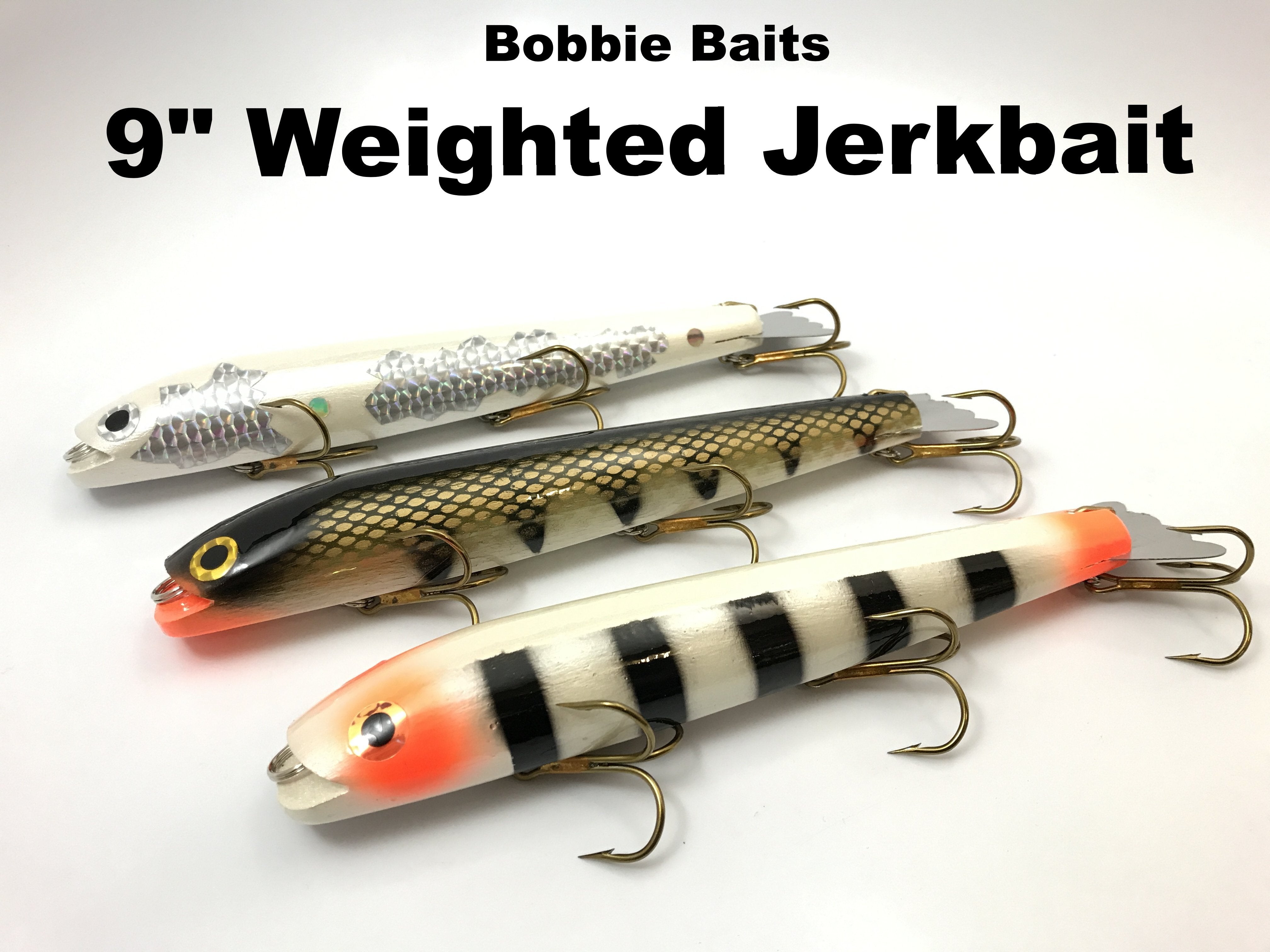 Bobbie Baits 12 Weighted Jerk Bait – Musky Shop