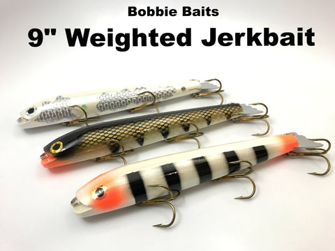 Bobbie Baits 9" Weighted Jerkbait