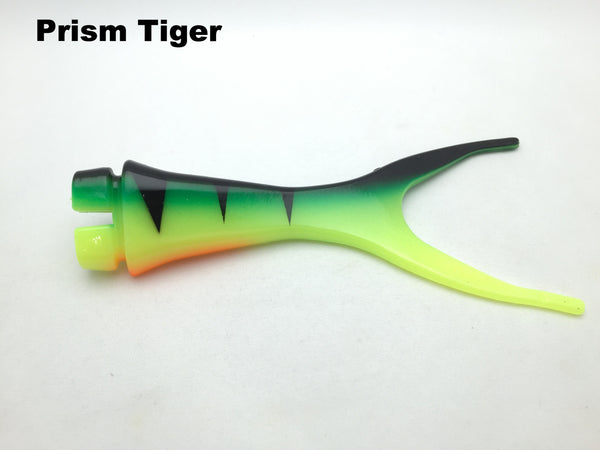 Musky Innovations Shallow Invader Replacement Tails - Prism Tiger