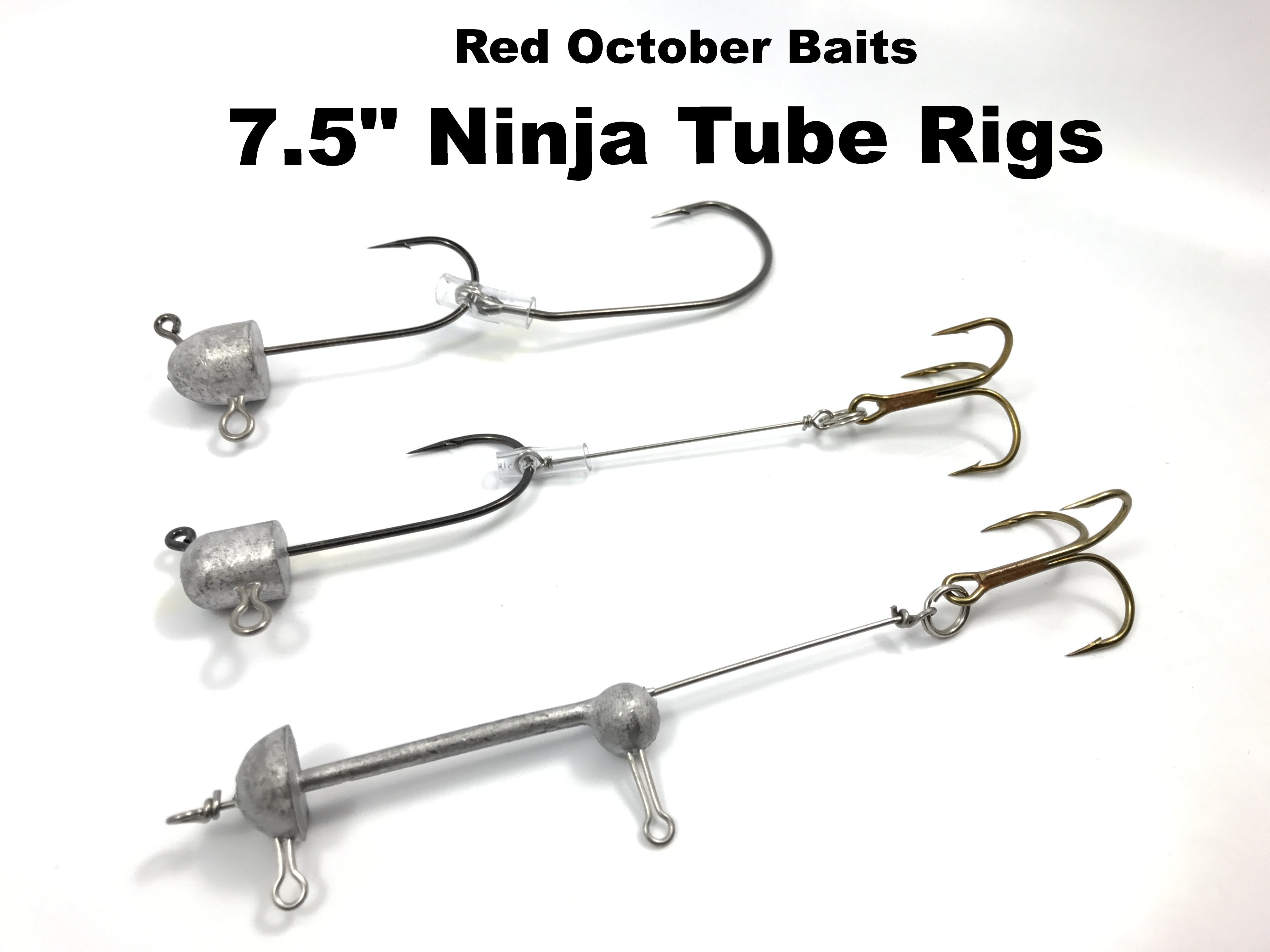 Red October Baits 7.5 Ninja Tube Rigs – Team Rhino Outdoors LLC