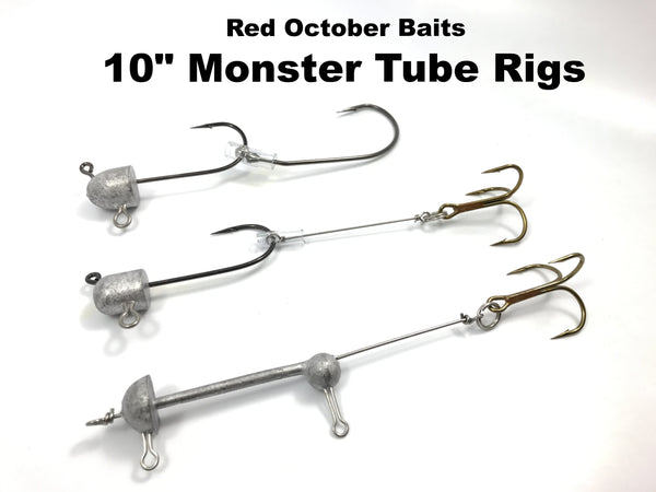 Red October Baits 10" Monster Tube Rigs
