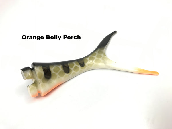 Musky Innovations Shallow Invader Replacement Tails - Orange Belly Perch