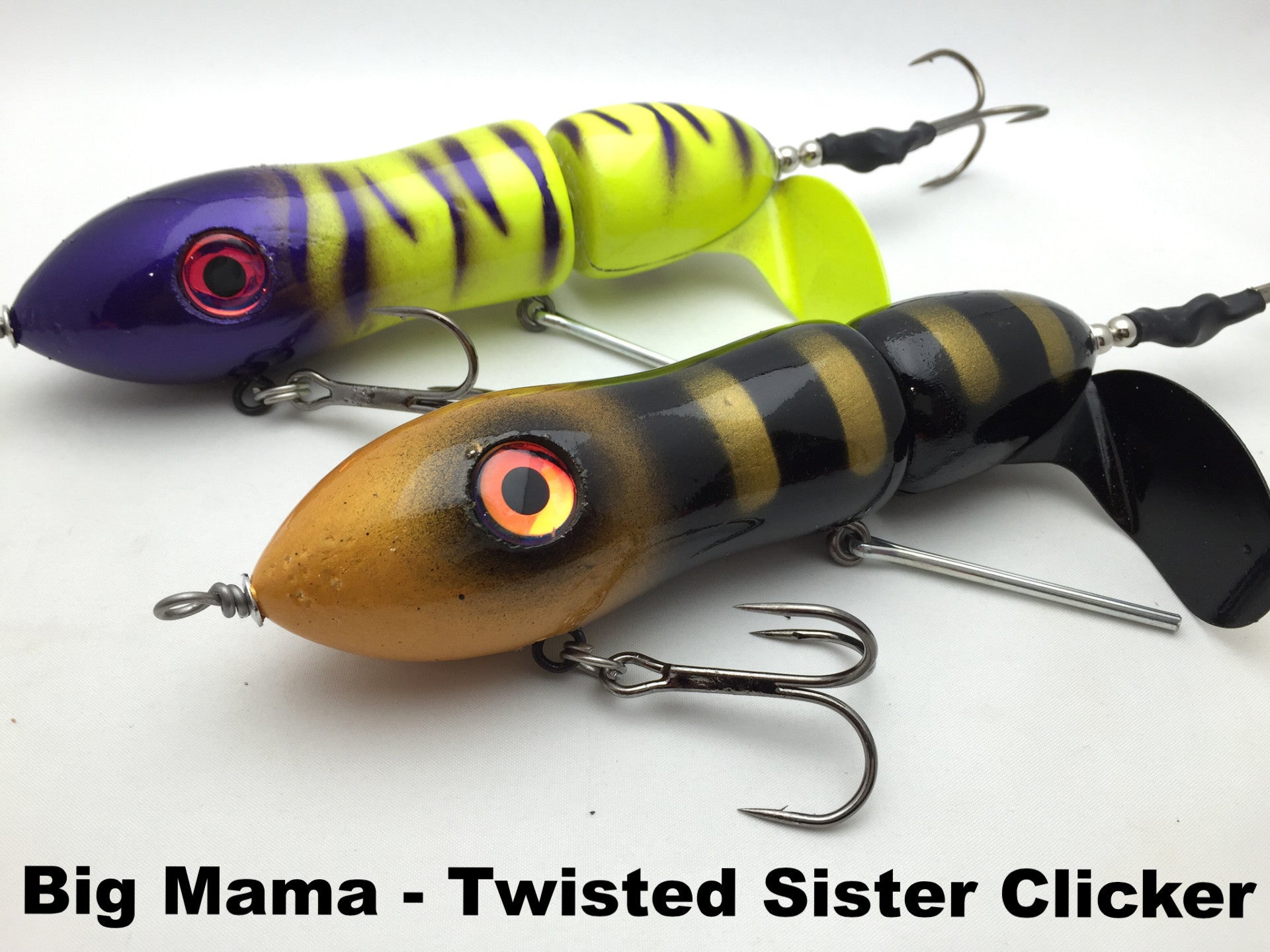 Top Water Baits – tagged Twisted Sister Clicker Musky Lure – Team Rhino  Outdoors LLC