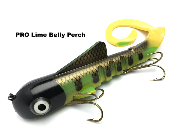Musky Innovations PRO Mag Dawgs - PRO Lime Belly Perch