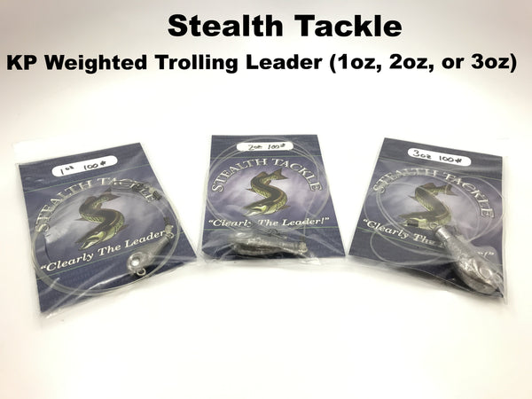 Stealth Tackle - KP Keel Weighted Trolling Leaders (1oz, 2oz, or 3oz)
