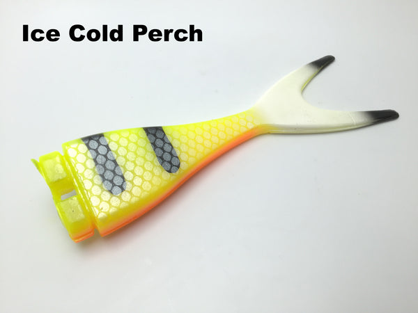 Musky Innovations Mag Shallow Invader Replacement Tail - Ice Cold Perch