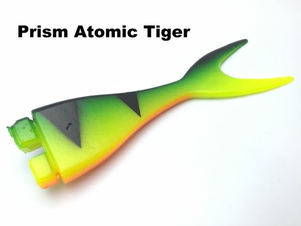 Musky Innovations Mag Shallow Invader Replacement Tail - Prism Atomic Tiger
