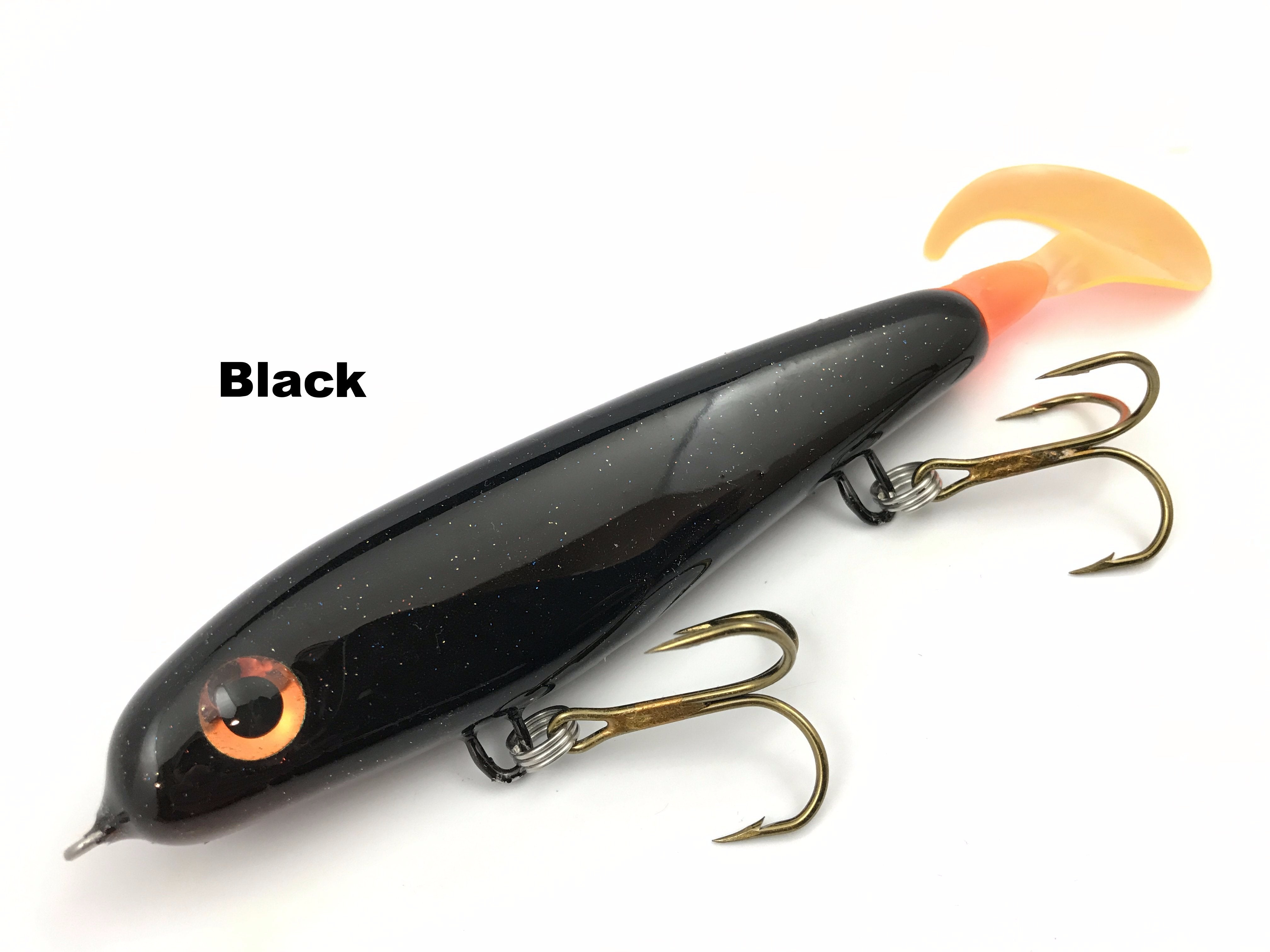  RONZ Lures 8 Replacement Tails 6ct Black Pearl : Sports &  Outdoors