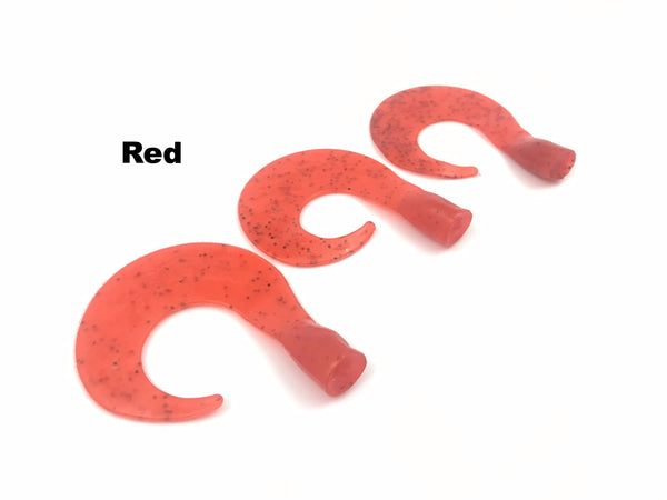 Phantom Lures 6" Replacement Tails - Red