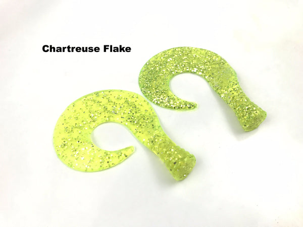 Phantom Lures 10" Replacement Tails - Chartreuse Flake