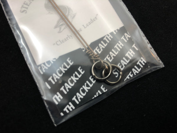 Stealth Tackle - 174# WTD Wire Leaders w/solid ring (2 pack ST174WTD Solid)