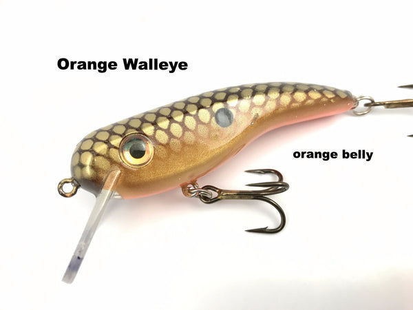 Llungen Lures .22 Short SS - Orange Walleye