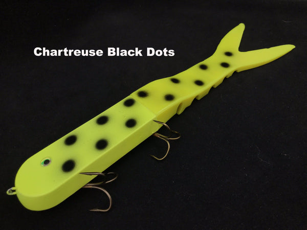 Musky Innovations Dyin' Dawg - Chartreuse Black Dots