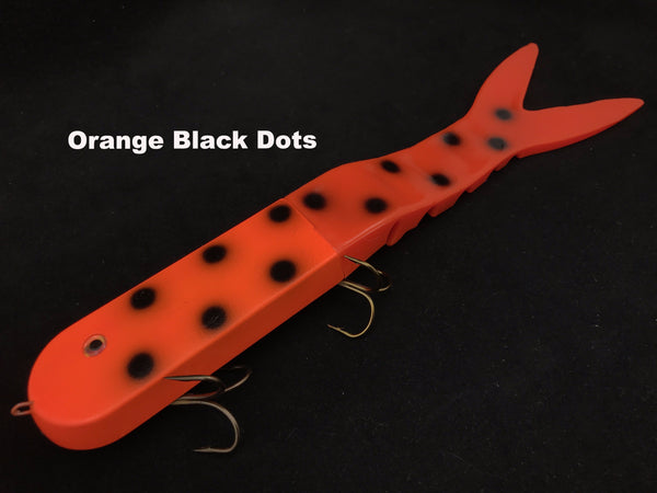 Musky Innovations Dyin' Dawg - Orange Black Dots