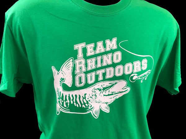 Team Rhino Outdoors  Irish Green/White Short Sleeve Classic Logo T