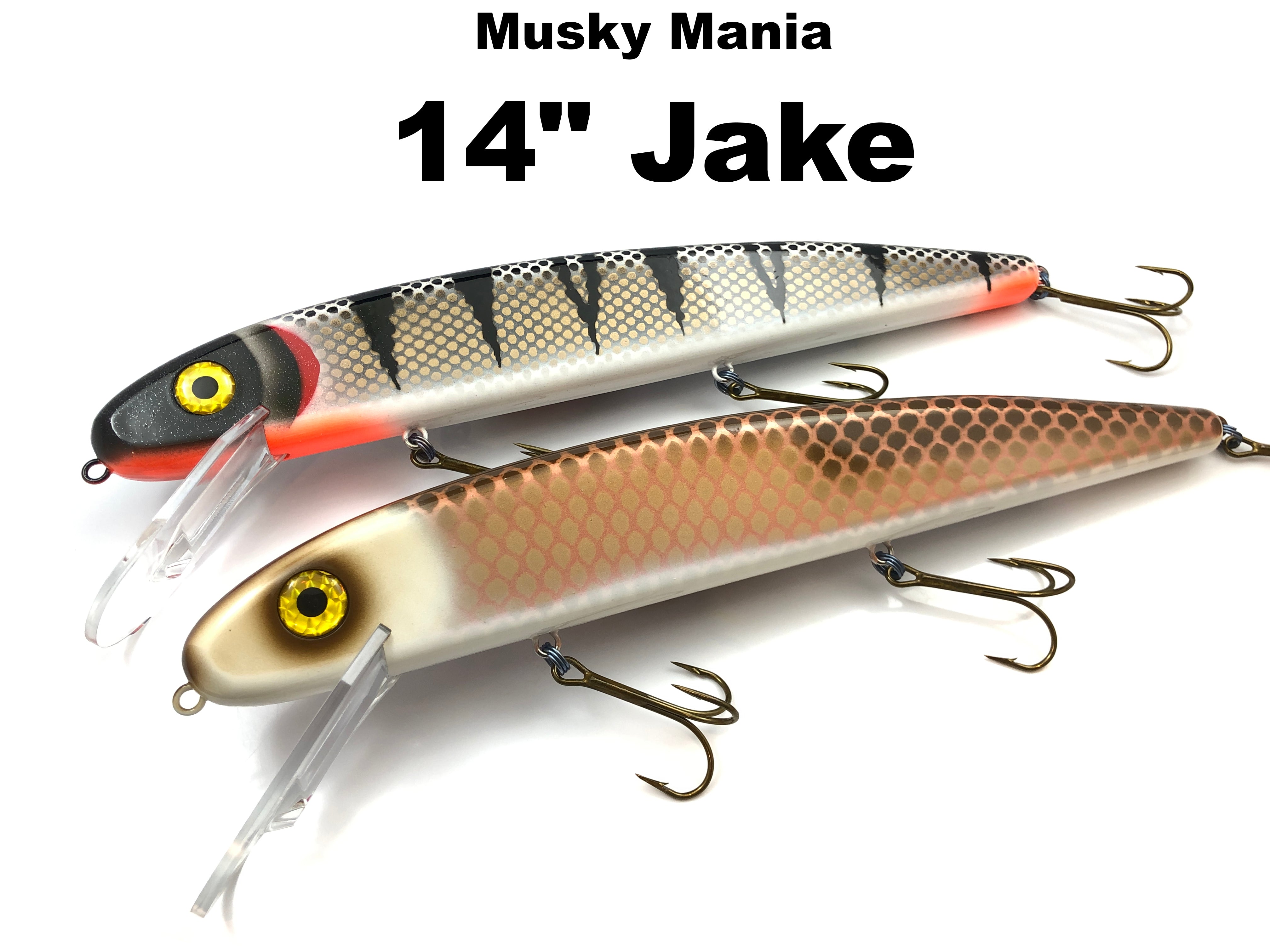 Musky Mania Jake Plug in Blonde Bombshell, Size 14 from The Fishin' Hole