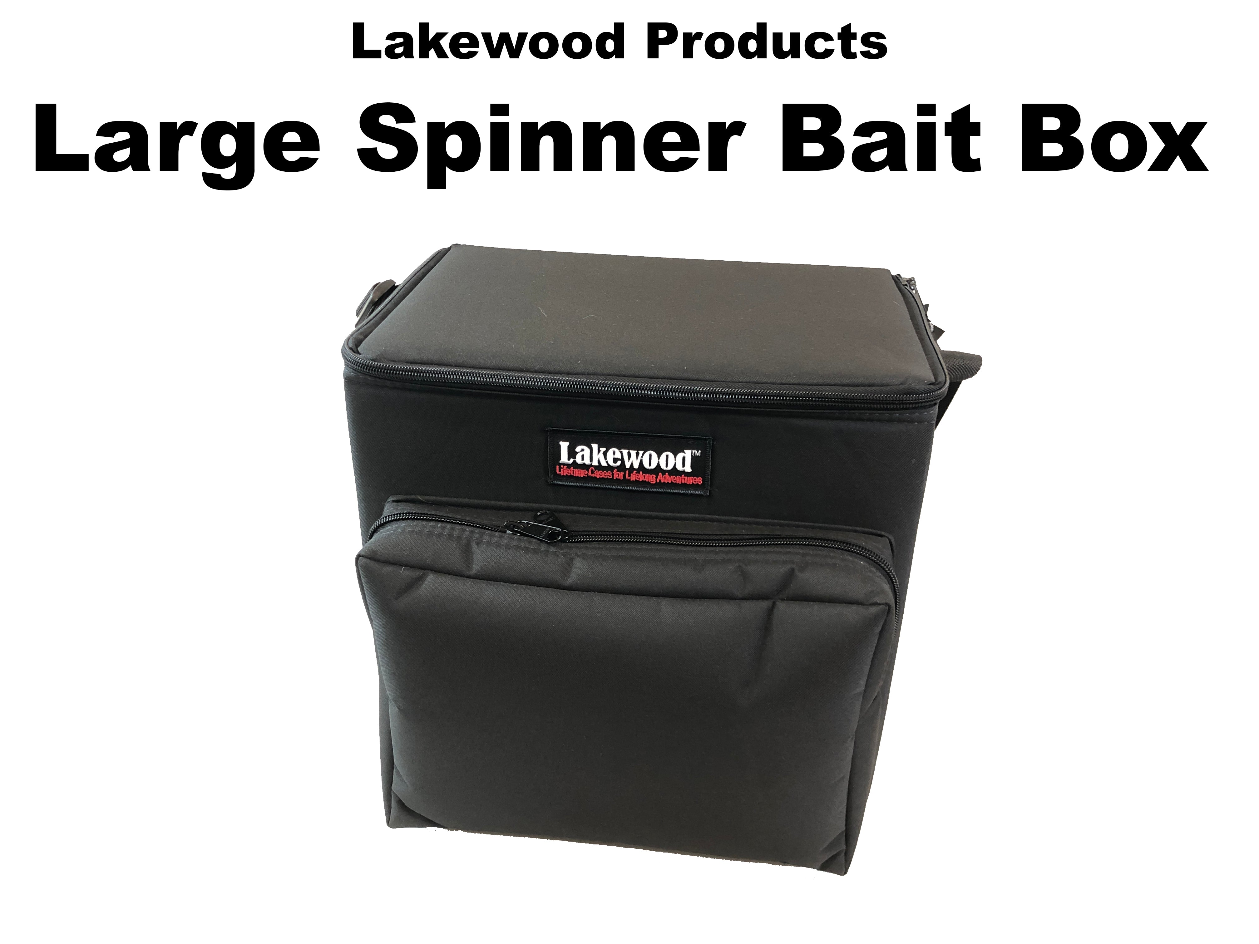Lakewood Black Large Spinner Bait Box w/TRO Logo – Team Rhino Outdoors LLC