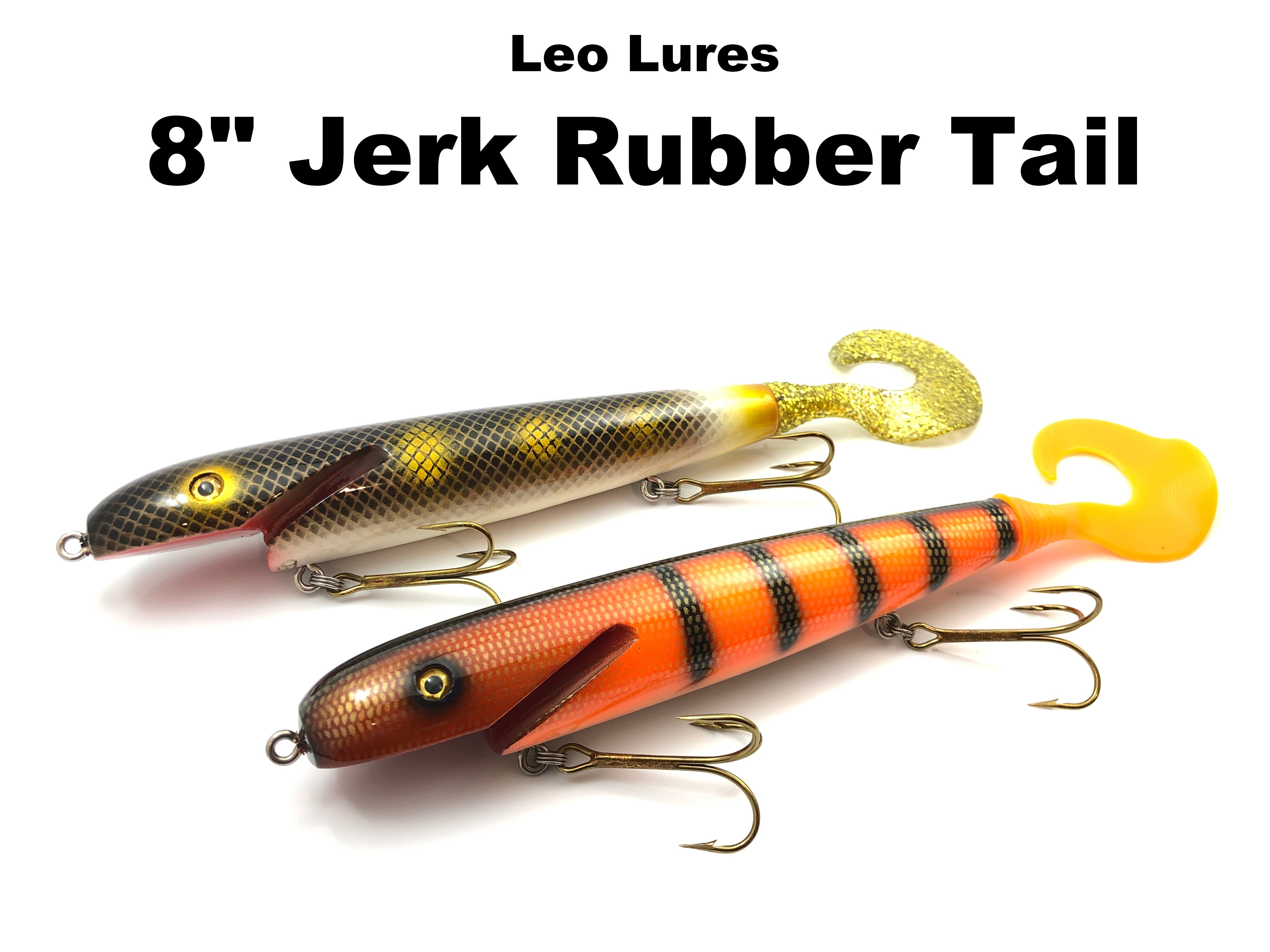 Leo Lures 8" Jerk Rubber Tail Team Rhino Outdoors LLC Leo Lures 8" Jerk Rubber Tail Team Rhino Outdoors LLC