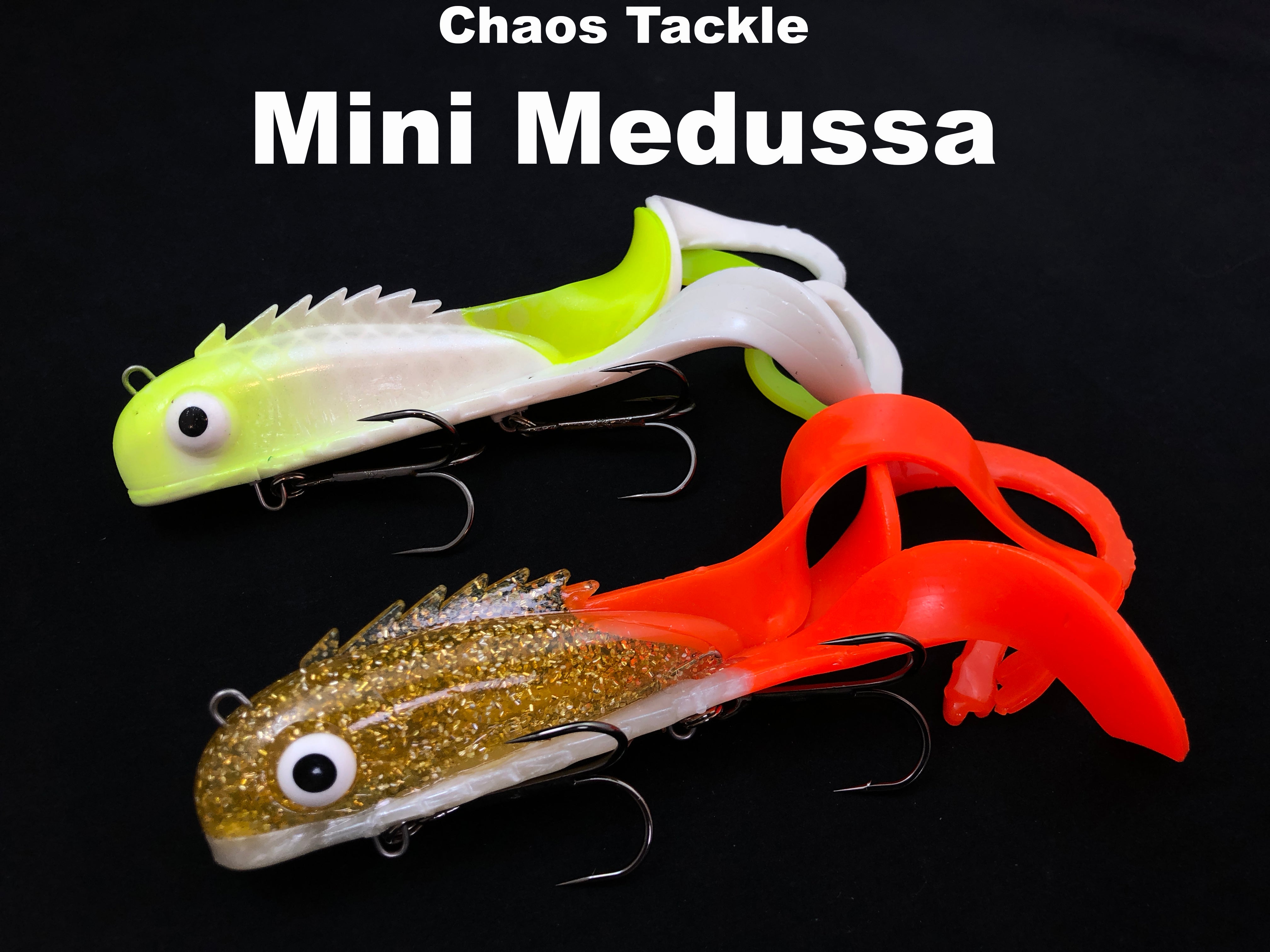Chaos Tackle Mini Medussa Custom Fire Walleye