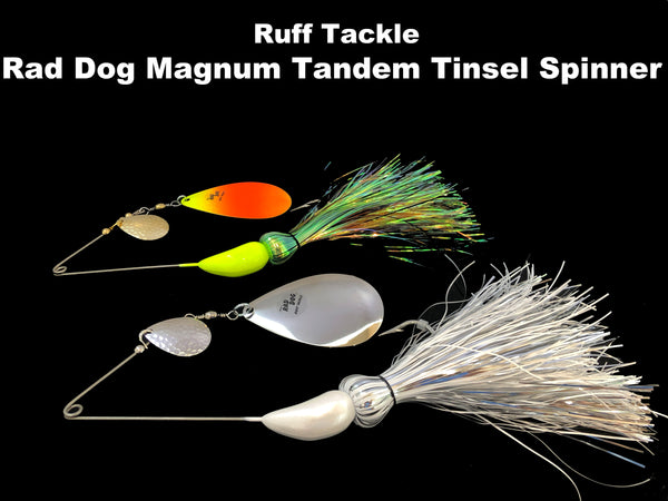 Ruff Tackle - Rad Dog MAGNUM Tandem Tinsel Spinner Bait