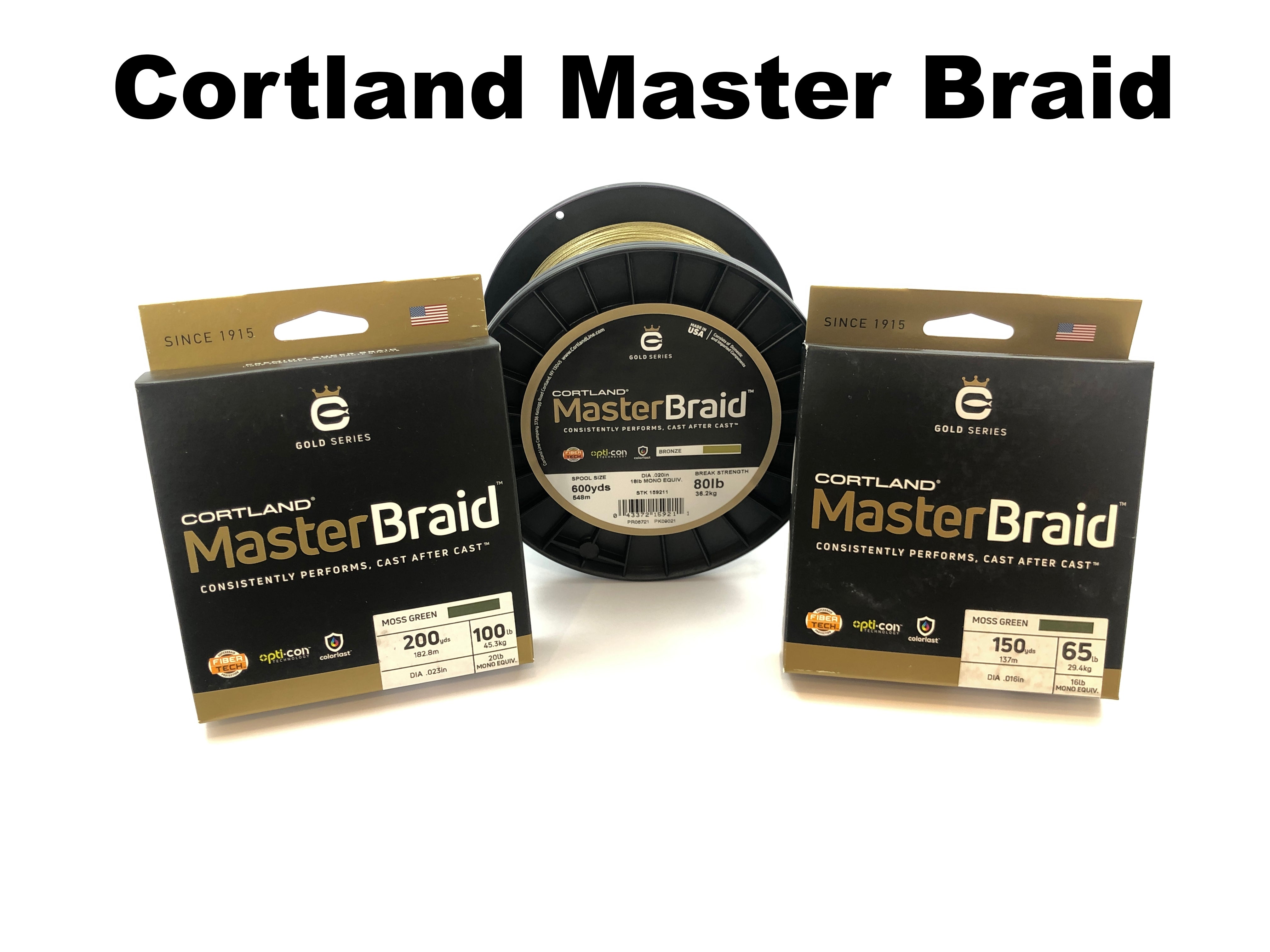 Cortland Master Braid (65# - 80# - 100#) – Team Rhino Outdoors LLC