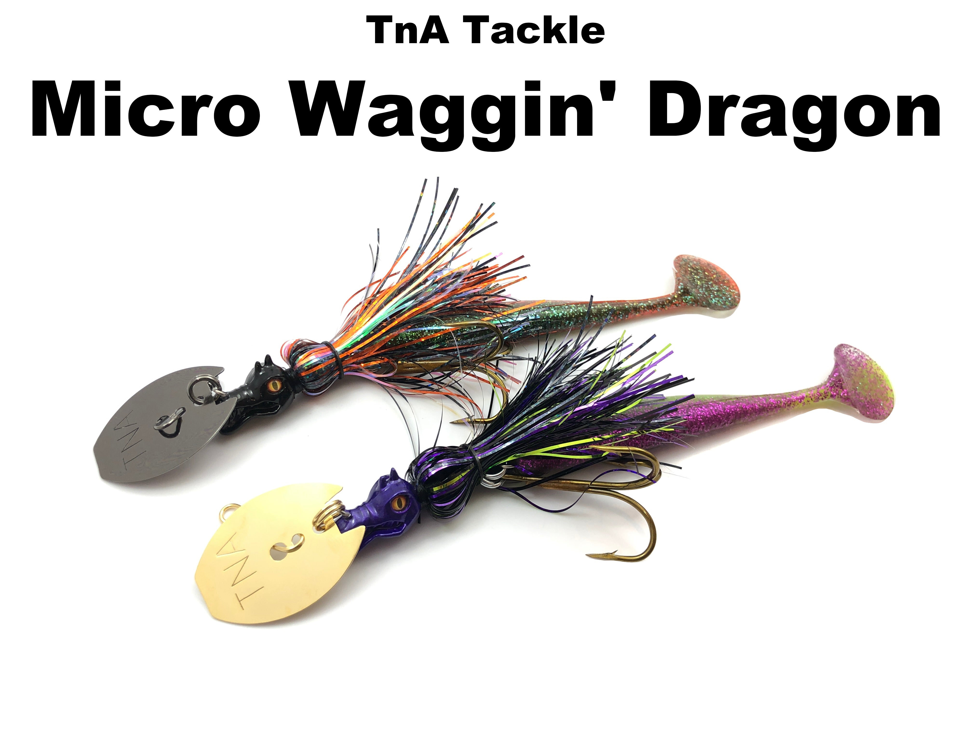 dragon shaped fishing lure TnA Tackle MICRO Waggin' Dragon