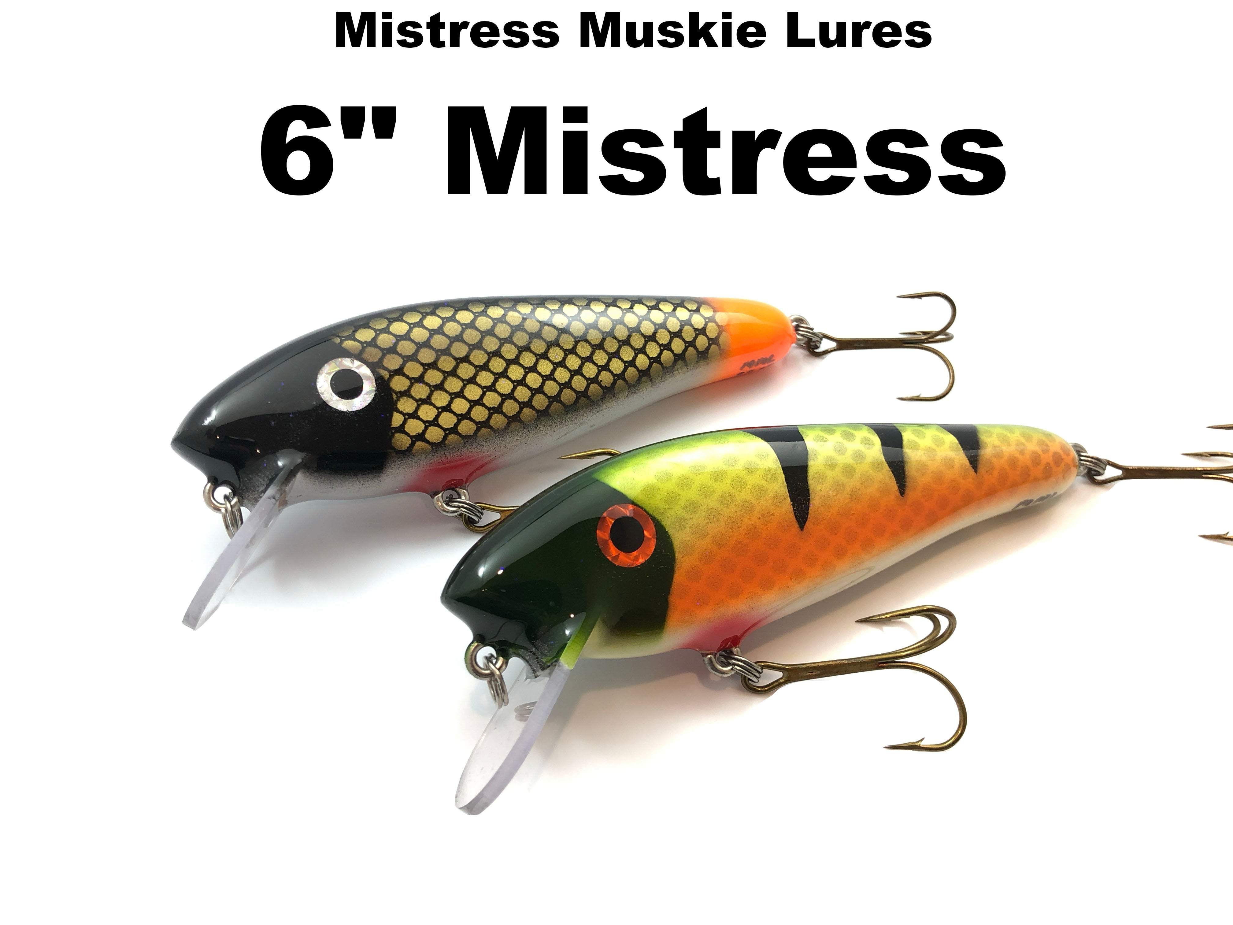 ebay musky fishing lures Mistress Muskie Lures 6" Mistress – Team Rhino Outdoors LLC