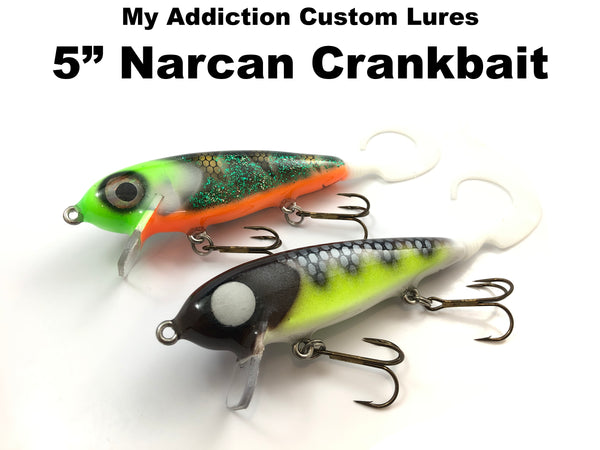 My Addiction Custom Lures 5" Narcan Crankbait