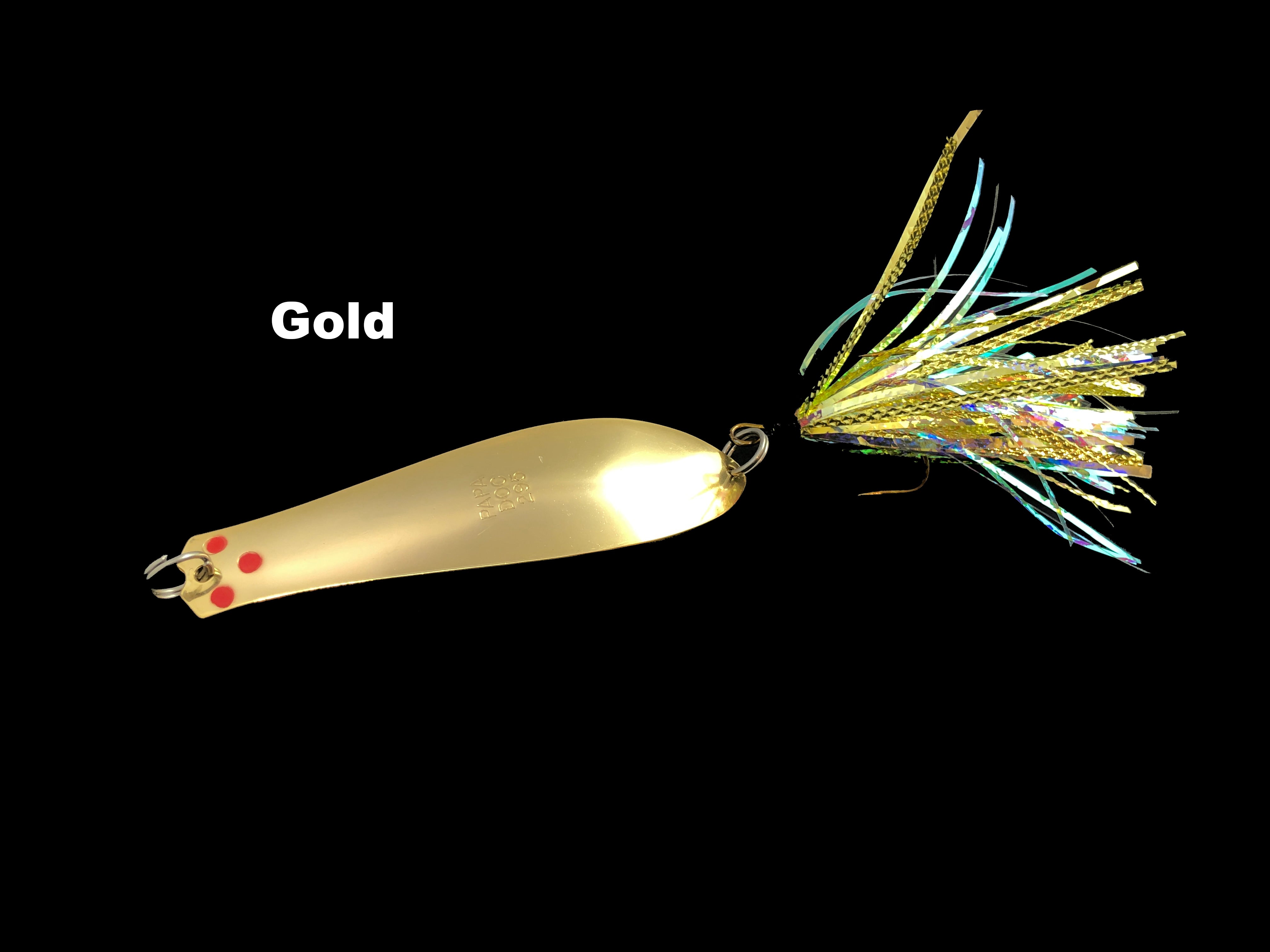 doc shelton fishing lure Doctor Spoon 5.5" Papa Doc Sparkling Tinsel Spoon – Team Rhino Outdoors LLC