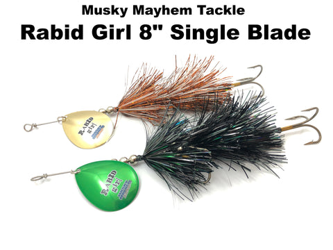 Musky Mayhem Tackle Rabid Girl 8" SINGLE Blade