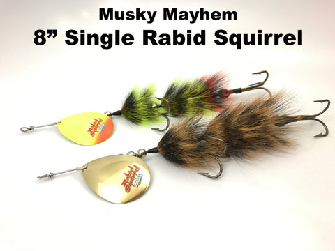 Musky Mayhem 8" Single Colorado Rabid Squirrel