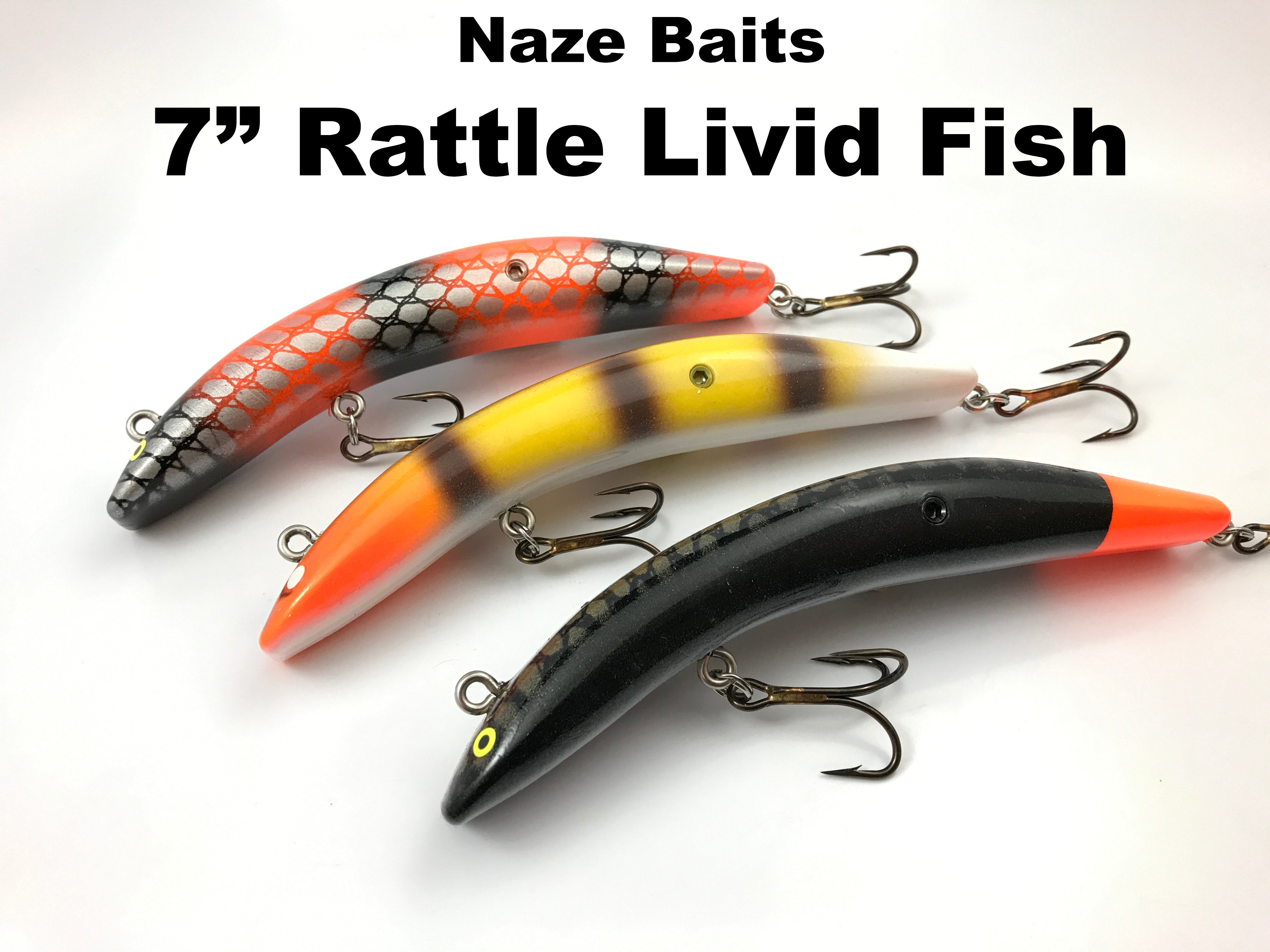 as seen on tv fish lures Naze Baits 7" RATTLE Livid Fish – Team Rhino Outdoors LLC