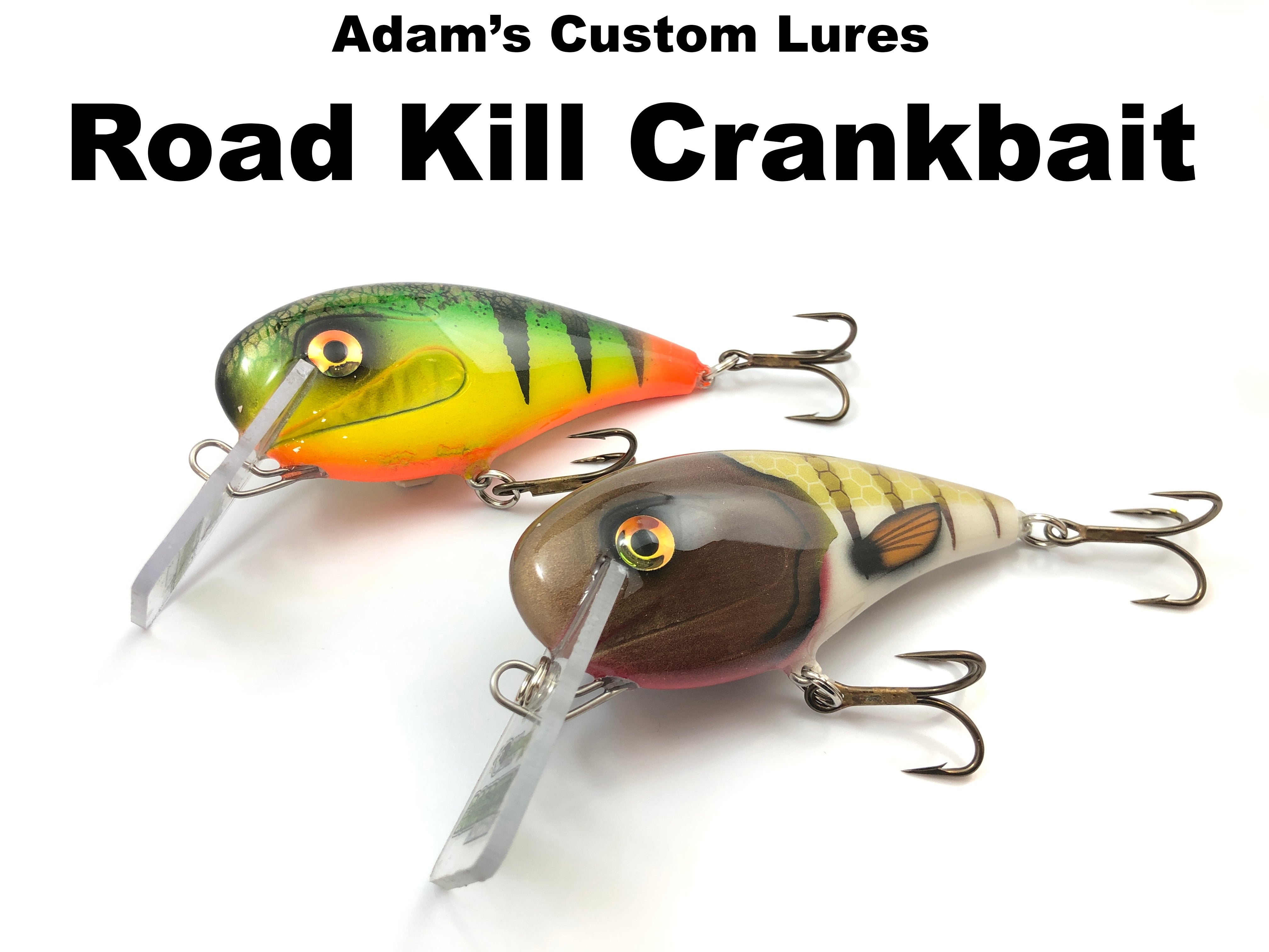 adams lake fishing lures Adam's Custom Lures Road Kill Crankbait – Team Rhino Outdoors LLC