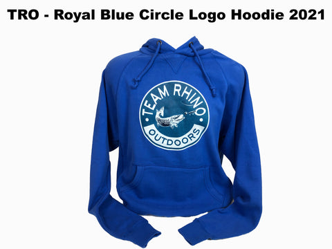Team Rhino Outdoors - Royal Blue Circle Logo Hoodie (Medium & Large Only)