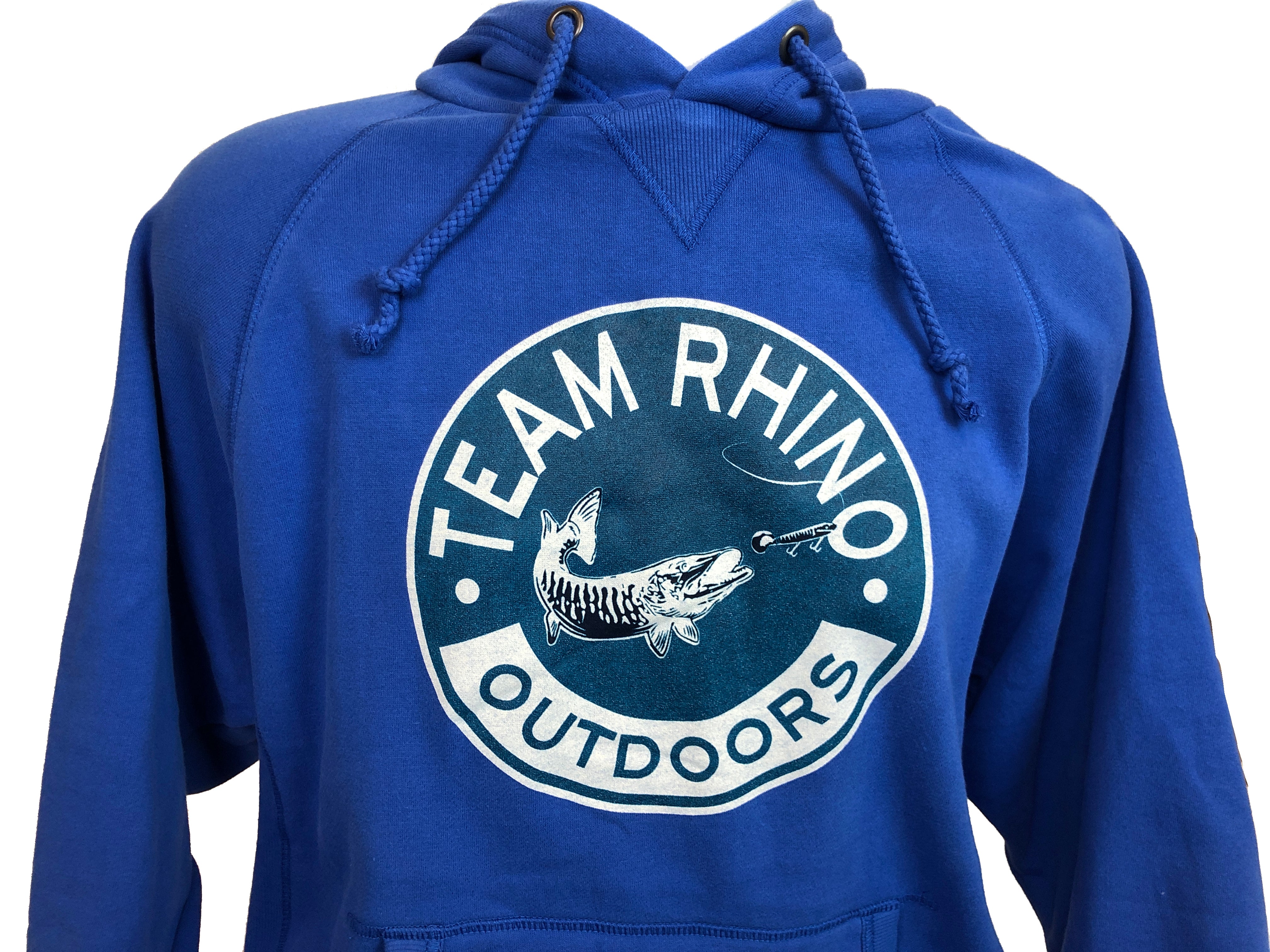 Team Rhino Outdoors - Royal Blue Circle Logo Hoodie (Medium
