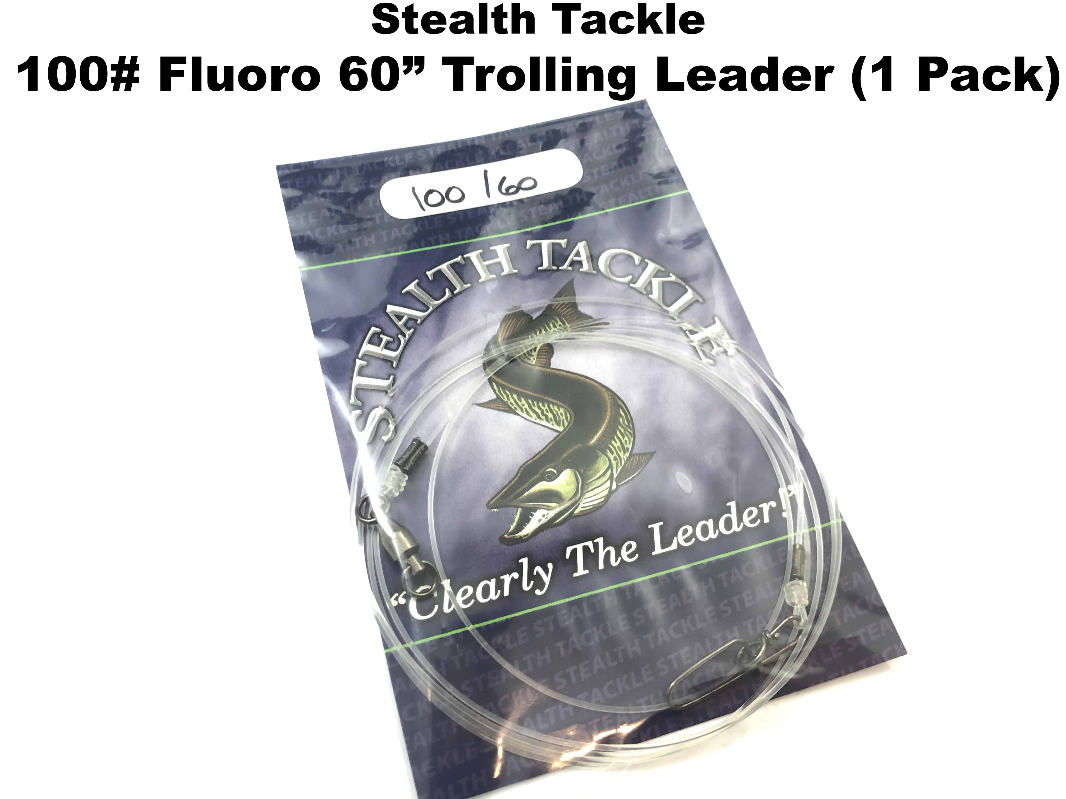 Stealth Tackle - 100# 60 Fluorocarbon Small Bait Trolling Leader (ST1 –  Team Rhino Outdoors LLC