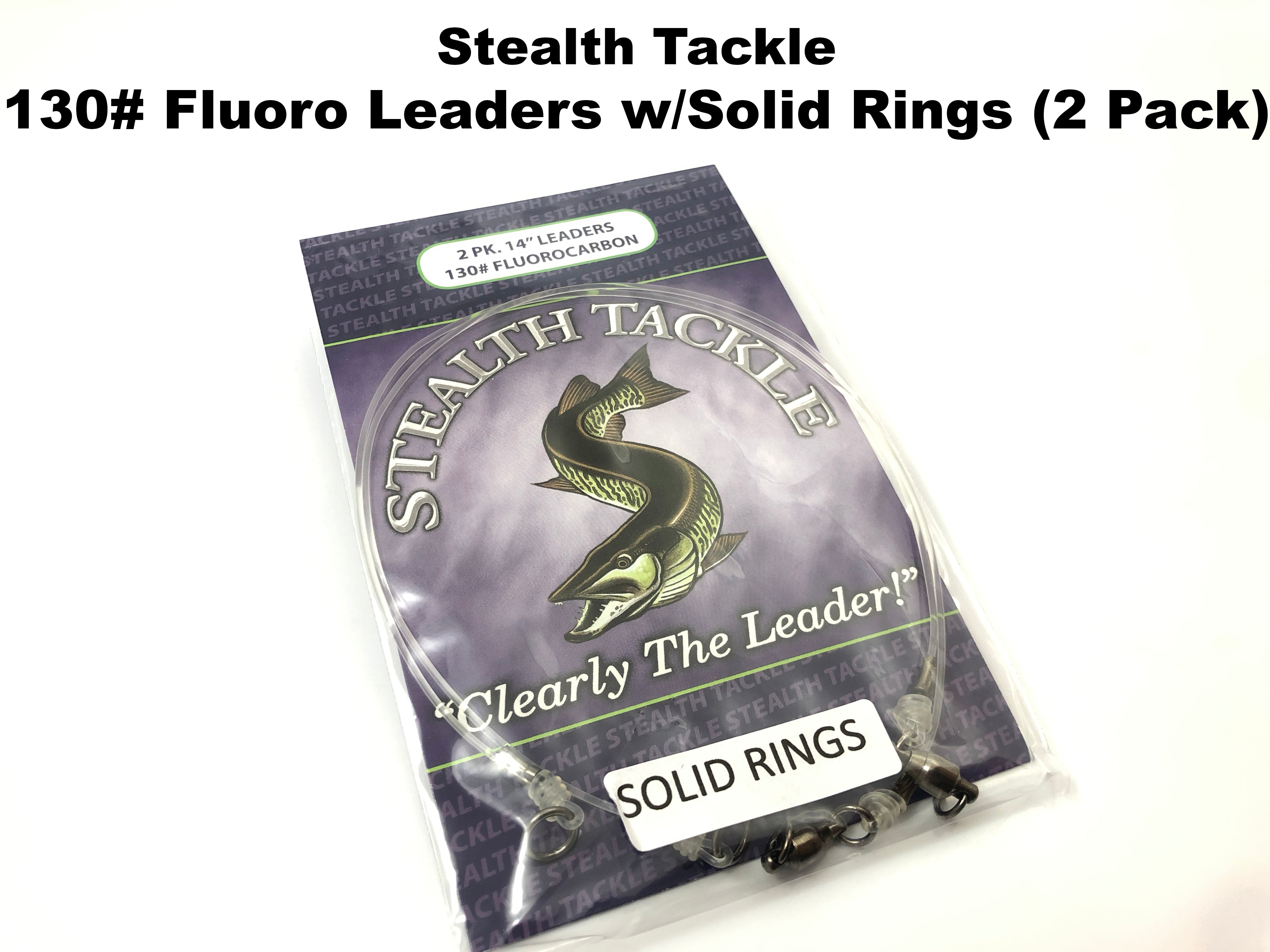 Stealth Tackle - 130# Fluorocarbon Leader SOLID RING 2 Pack (ST130 Sol –  Team Rhino Outdoors LLC