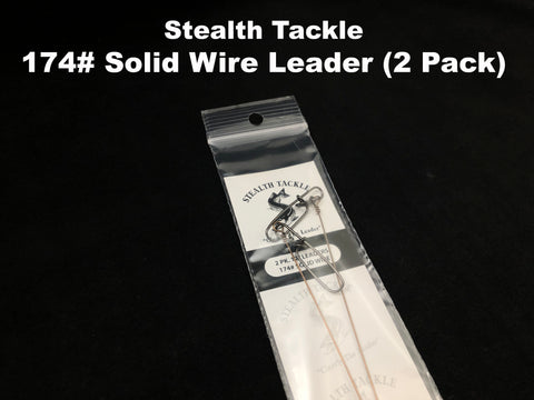Stealth Tackle - 174# Solid Wire Leaders (2 pack ST174)