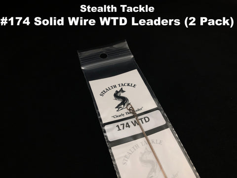 Stealth Tackle - 174# WTD Solid Wire Leaders (2 pack ST174G)