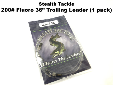 Stealth Tackle - 200# Fluorocarbon Trolling Leader (ST200T)