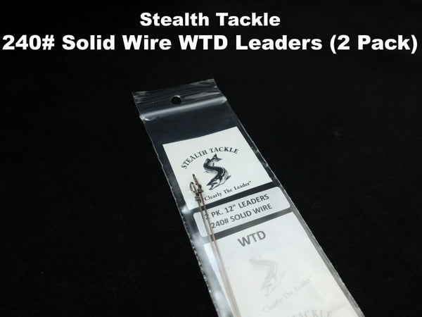 Stealth Tackle - 240#  WTD Solid Wire Leaders (2 pack ST240G)