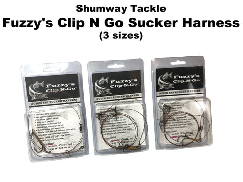 Shumway Tackle Fuzzy's Clip N Go Sucker Harness (3 sizes)