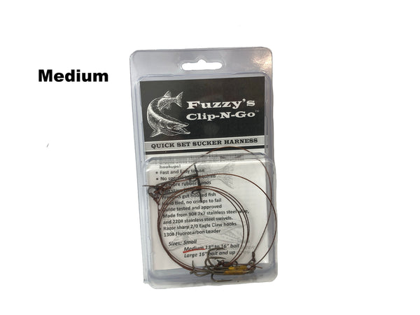 Shumway Tackle Fuzzy's Clip N Go Sucker Harness (3 sizes)